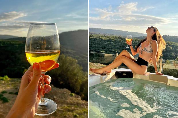 כוס יין איכותי על שפת הגקוזי מול נוף ההרים - סוויטות סול