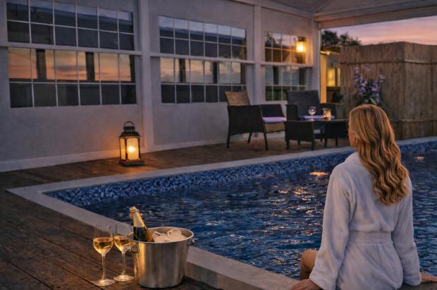 בריכה מחוממת ומקורה (בעונה) פרטית לסוויטה - שיר האוס בריכה מחוממת ומקורה (בעונה) פרטית לסוויטה - שיר האוס