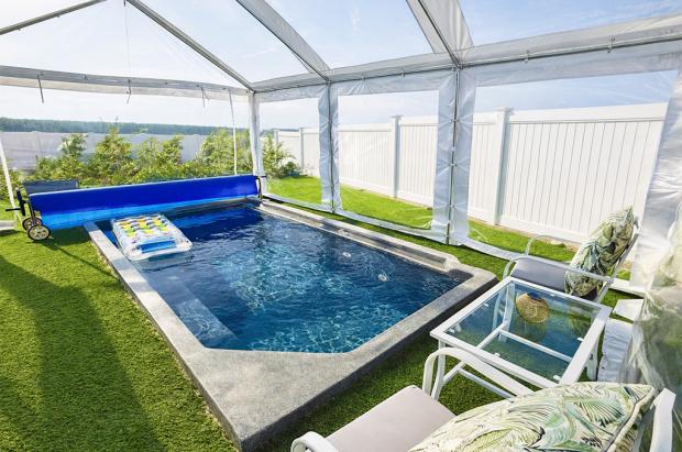 בריכה פרטית מחוממת ומקורה 4*2 - סוויטה גלילית לזוגות בלבד